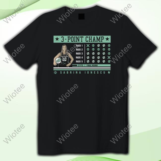 Official Sabrina Ionescu 3-Point Champ T-Shirt Official Sabrina Ionescu 3-Point Champ T-Shirt