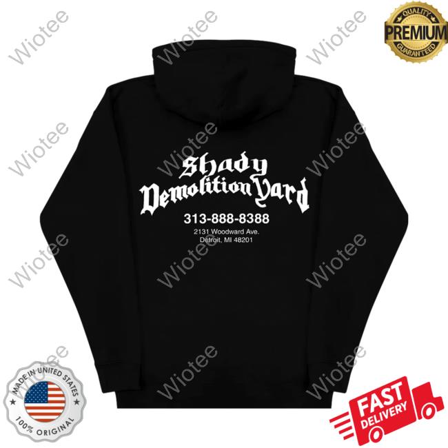 Official Eminem Clothing Store Shop Merch Slim Shady Demolition Junkyard Dog Crewneck Sweatshirt Black Official Eminem Clothing Store Shop Merch Slim Shady Demolition Junkyard Dog Crewneck Sweatshirt Black
