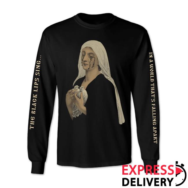 Official Black Lips Mary Crew neck Sweatshirt Official Black Lips Mary Crew neck Sweatshirt