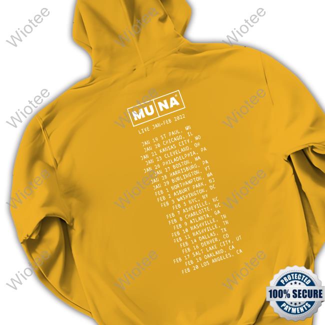 Official Muna Merch Muna White Photo Green Tee Shirt Official Muna Merch Muna White Photo Green Tee Shirt