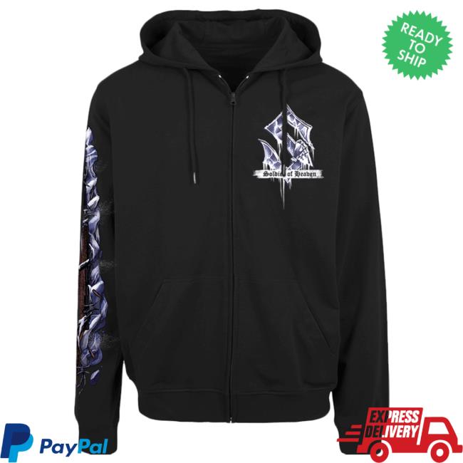 Official Sabaton Merch Store Sabaton Soldier Of Heaven Zip Pullover Sweatshirt Sabaton Shop