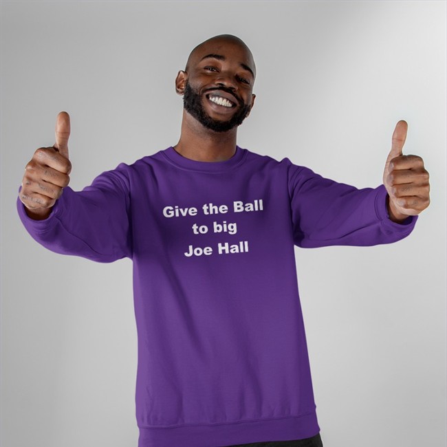 Purple Joehall310 Give The Ball To Big Joe Hall T Shirt