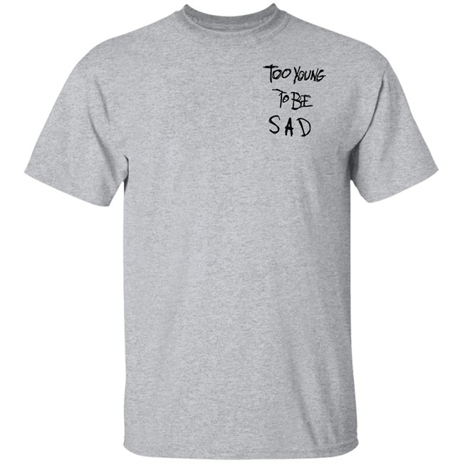 Tate Mcrae Merch Too Young To Be Sad Hoodie Tate Mcrae Merch Too Young To Be Sad Hoodie