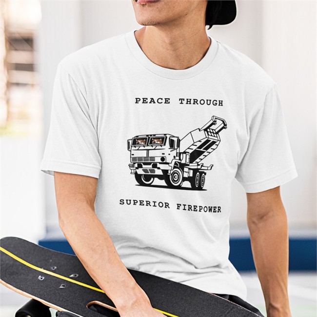 Kama Kamilia Peace Through Superior Firepower Shirt