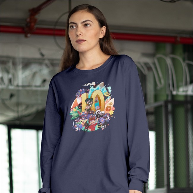 Creator Ink Shop Baby Pengy Plushie 10 Year Anniversary Hooded Sweatshirt NicoB7700