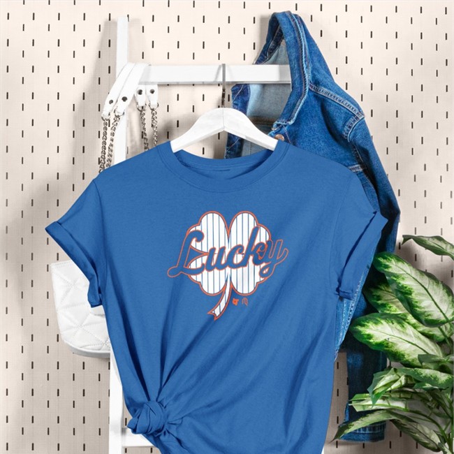 Breakingt Store Athlete Logos Lucky Shirt Blue
