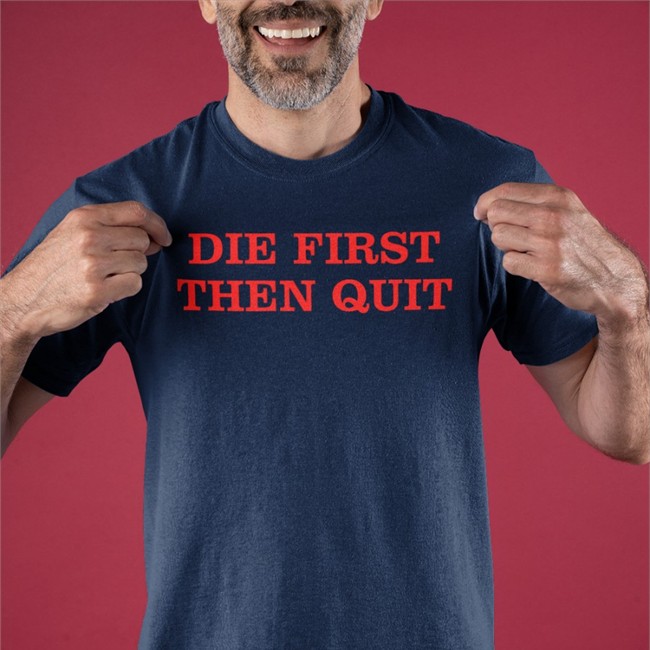 Takeo Spikes Die First Then Quit Tee Shirt Auburn Football Justin Ferguson