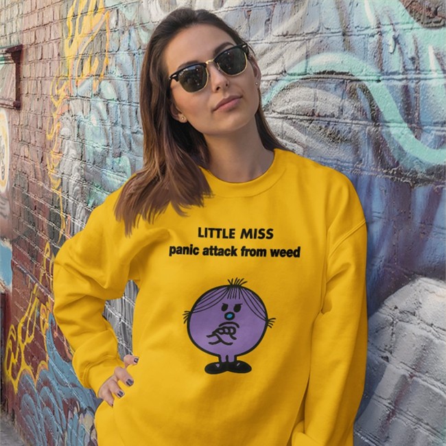 Empty Rico Little Miss Panic Attack From Weed Tee Shirt Dumbricardo