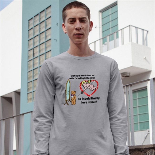 Shirts That Go Hard I Wish Cupid Would Shoot Me Shirt I Wish Cupid Would Shoot Me So I Could Finally Love Myself Shirt