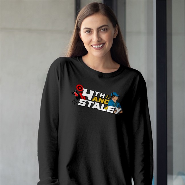 Lafb Network Merch 4Th And Staley Jersey T Shirts Jen Mills