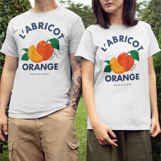 Hobibihoba L'abricot Orange Paris Fruits De Saison T-Shirts
