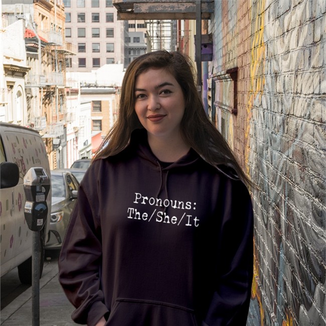 Chad Prather Pronouns The She It Long Sleeve Shirt Prathertees Chad Prather Pronouns The She It Tee Shirt Prathertees
