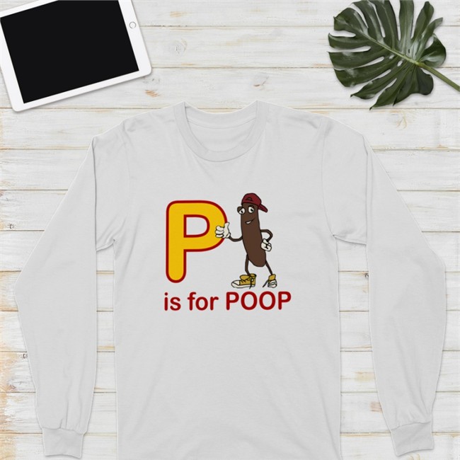 Shirts With Threatening Auras P Is For Poop Sweatshirt