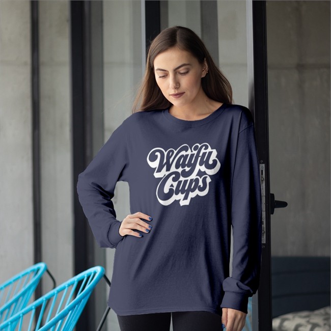 Waifu Cups Hoodie Gamer Supps Merch Waifu Cups Long Sleeve Heyimbee
