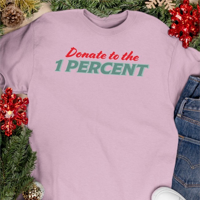 Donate To The 1 Percent Meme Long Sleeve Shirt Donate To The 1 Percent Hat White