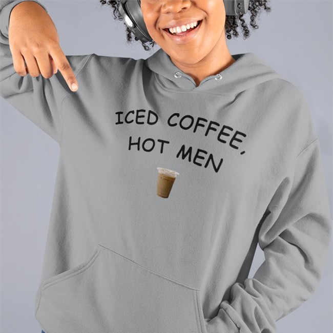 Iced Coffee Hot Men Hoodie Iced Coffee Hot Men Tee Shirt