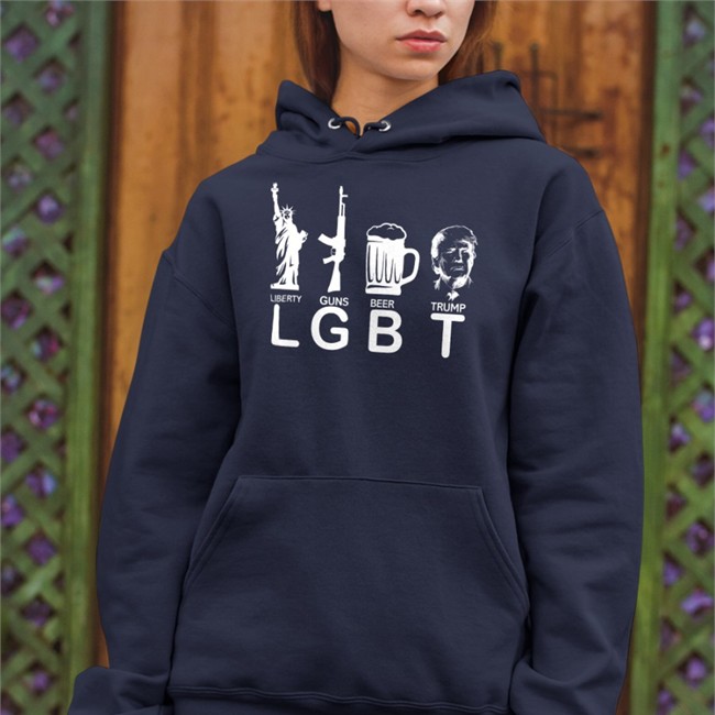 Lil Nas X Lgbt Liberty Guns Beer Donald Trump T-Shirt