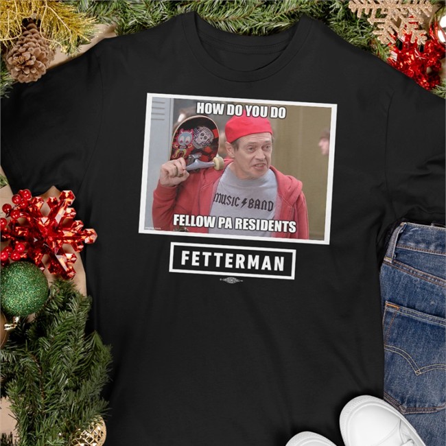 John Fetterman Store How Do You Do Fellow Pa Residents V Neck T Shirt Dr. Oz’s Jersey Strong