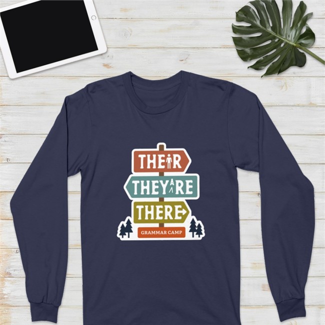 Their They're There Grammar Camp Tee Nerdy Tees Nerdy Tees Their They're There Grammar Camp T Shirt
