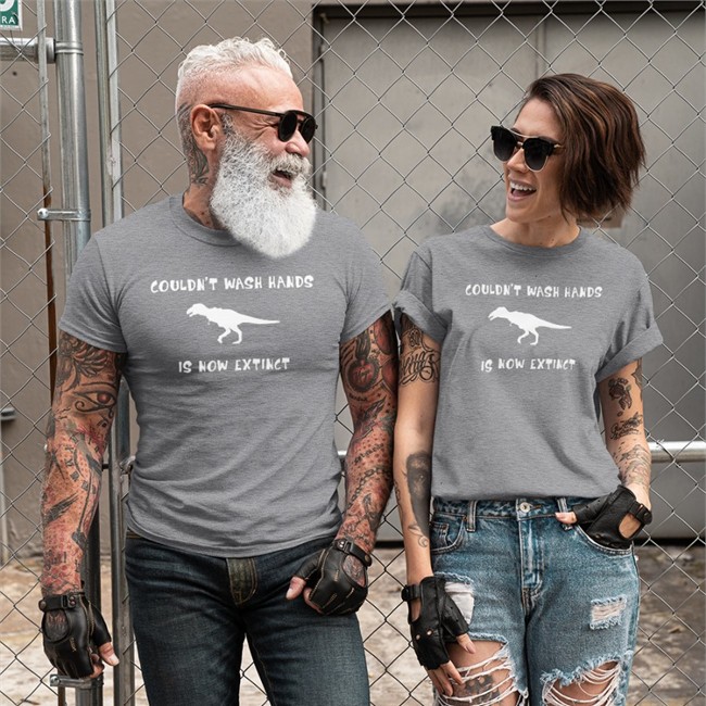 Couldn't Wash Hands Is Now Extinct Dinosaurs T Shirt