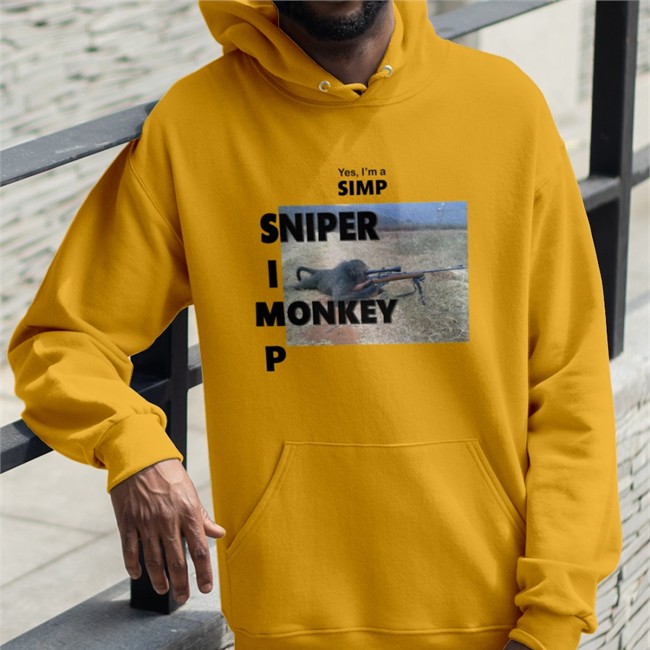 Shirts That Go Hard Yes I'm A Simp Sniper I Monkey P T Shirt