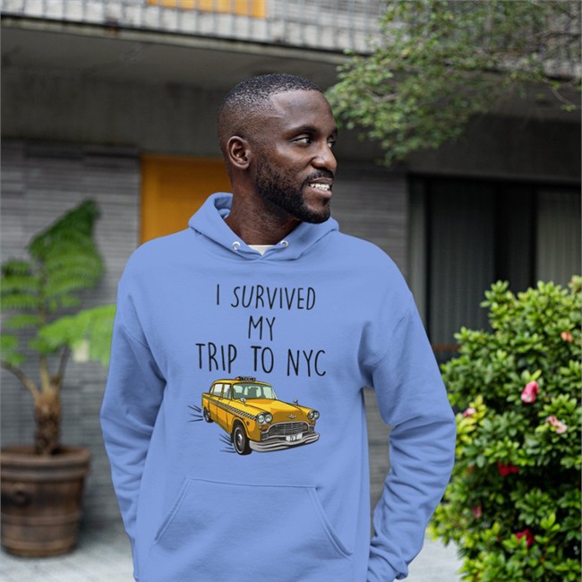 I Survived My Trip To Nyc Yellow Car Taxi Shirt White I Survived My Trip To Nyc Yellow Car Taxi Tee