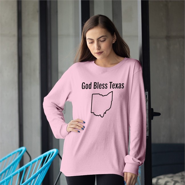 God Bless Texas Ohio T Shirt White Lucca International Merch Shirts That Go Hard