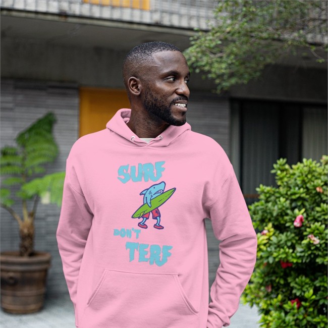 Surf Don’t Terf Shark Illustration Surf Board Surfer Cartoon Image Hoodie MortuaryReport Gendereveal Surf Don’t Terf Shark Illustration Surf Board Surfer Cartoon Image Long Sleeve MortuaryReport Gendereveal