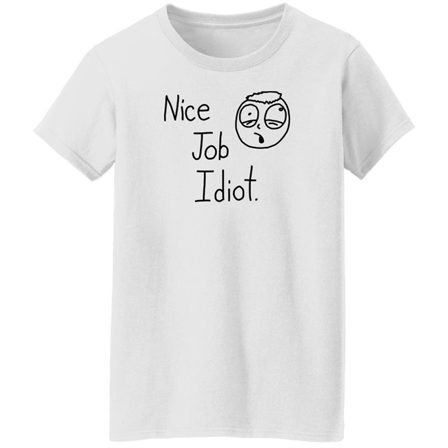 Smosh Merch Nice Job Idiot Tee Shirt Smosh Merch Nice Job Idiot Tee Shirt