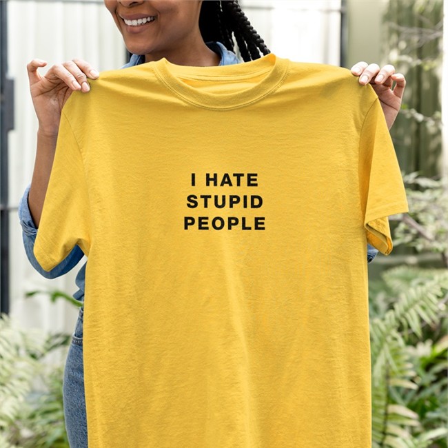 I Hate Stupid People T Shirt I Hate Stupid People Zip Up Hooded Susu