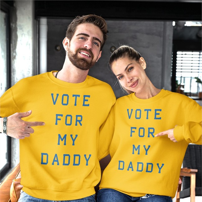 Vote For My Daddy Shirt White Daniel Goldman