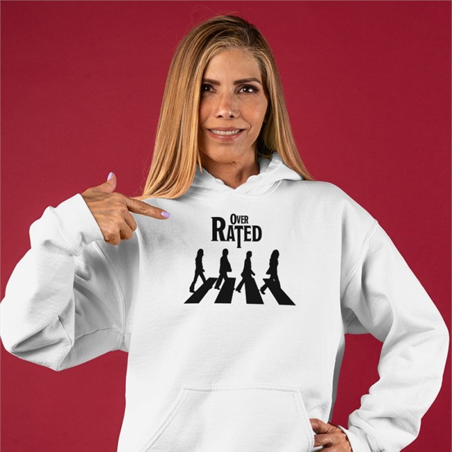 Over Rated T Shirt Shitheadsteve White Shitheadsteve Over Rated Hooded Sweatshirt