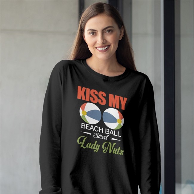 Kiss My Beach Ball Sized Lady Nuts Tees Shirts That Go Hard Shirts That Go Hard Kiss My Beach Ball Sized Lady Nuts Shirt 2022