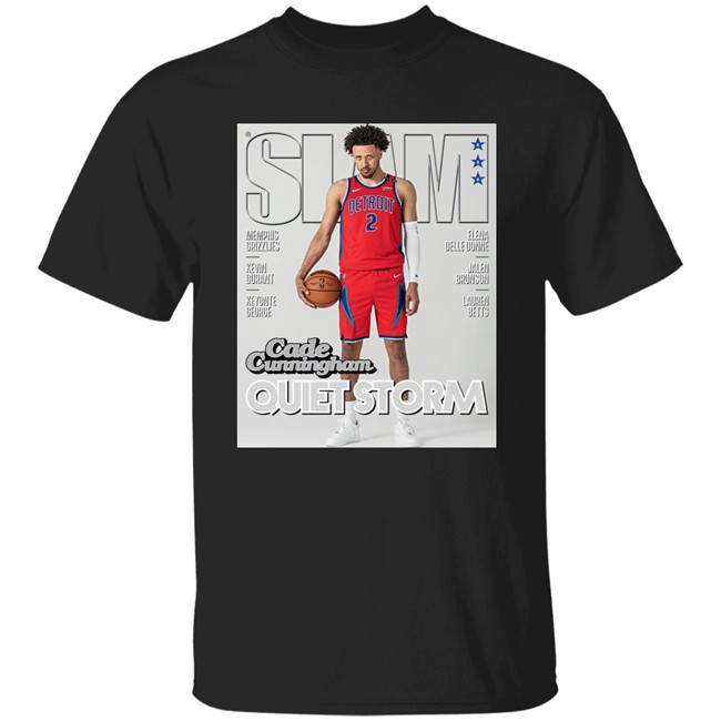 Cade Cunningham Slam Cover Tee Shirt Slam Goods Merch