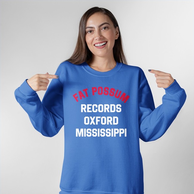 Fat Possum Records Oxford Mississippi Fpr Oxford Mississippi Black Text Shirt