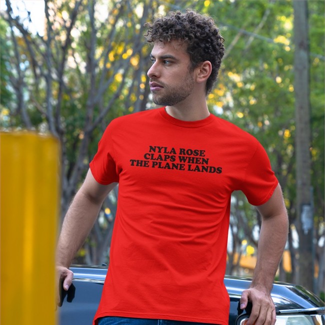 Nyla Rose Claps When The Plane Lands Shirt King Serpentico Nyla Rose Beas Nyla Rose Claps When The Plane Lands T-Shirt