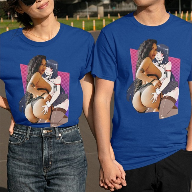 Yumeko X Ashley Black T Shirt Ashley Vee Merch Annjelife Yumeko X Ashley Black Tee