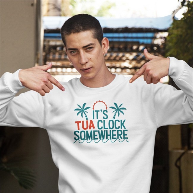 It's Tua Clock Somewhere Hoodies Miami Dolphins Miami Dolphins It's Tua Clock Somewhere Hoodies