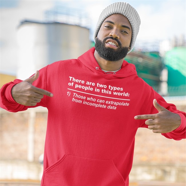 There Are Two Types Of People In This World Those Who Can Extrapolate From Incomplete Data Shirt Rothmus