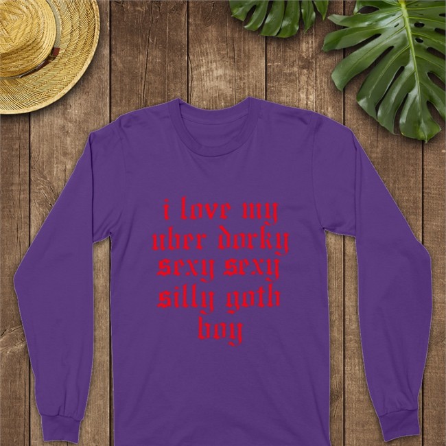 I Love My Uber Dorky Sexy Sexy Silly Goth Boy Shirts Blue I Love My Uber Dorky Sexy Sexy Silly Goth Boy Tees