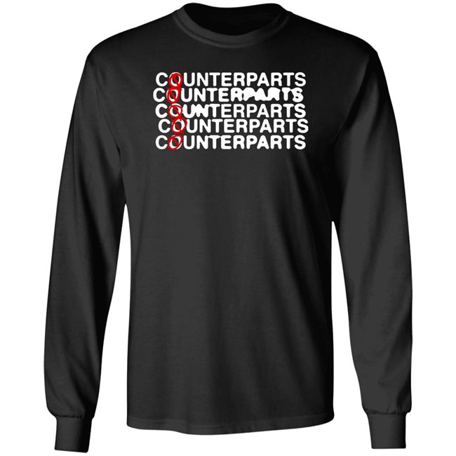 Counterparts Stacked Logo Long Sleeve Shirt Counterparts Merch Counterparts Merch Counterparts Stacked Logo Long Sleeve Shirt