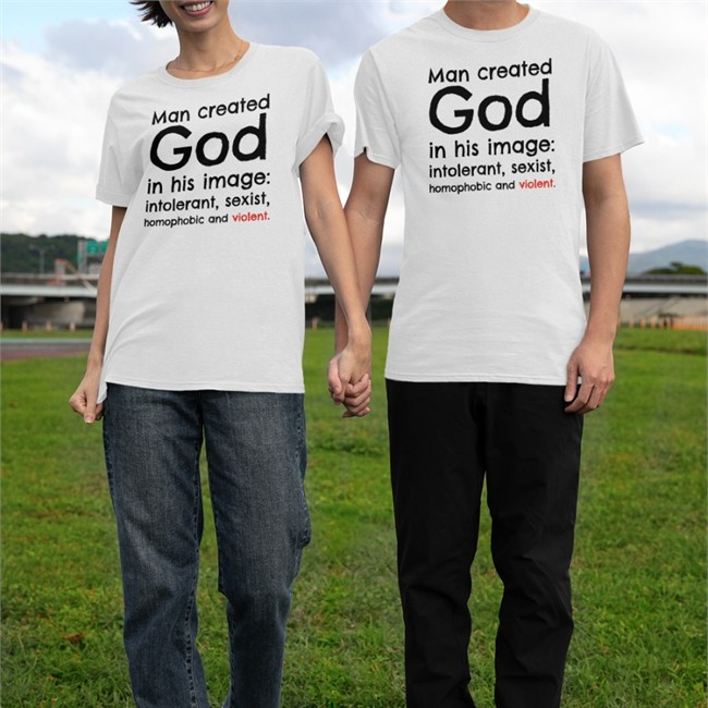Man Created God In His Image Intolerant Sexist Homophobic And Violent Hat Michael