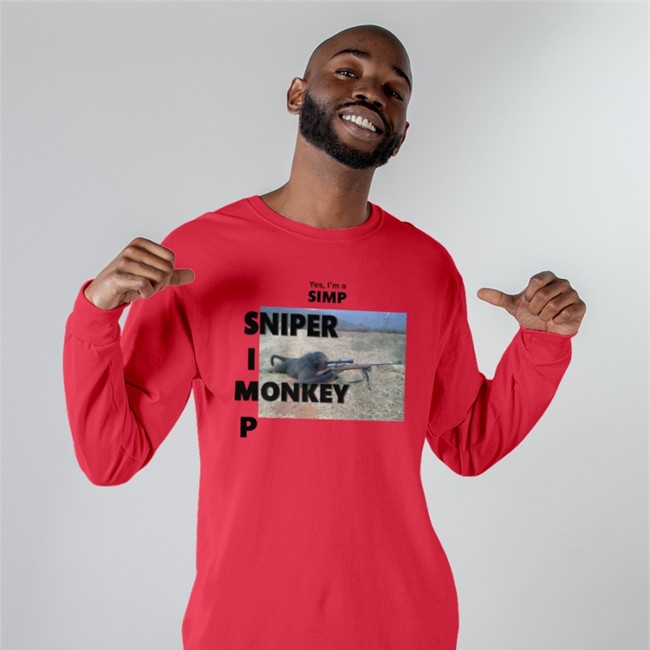 Shirts That Go Hard Yes I'm A Simp Sniper I Monkey P Sweatshirt Shirts That Go Hard Yes I'm A Simp Sniper I Monkey P Shirt