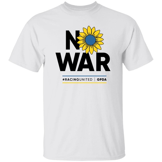 No War Racing United Grand Prix Drivers' Association Gpda Shirt Stand With Ukraine Max Verstappen