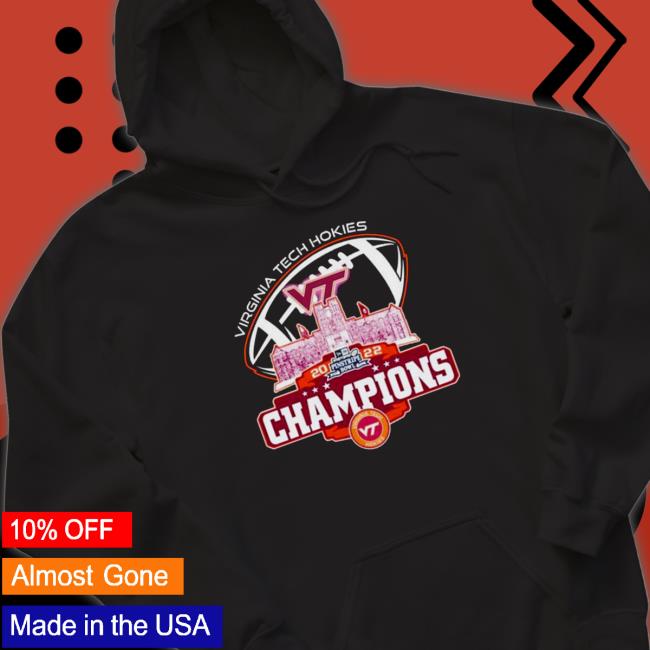 Virginia Tech Hokies City Pinstripe Bowl City 2022 Champions Hoodie