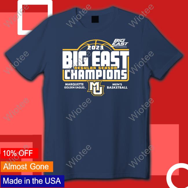 Official 2023 Big East Champions Shirt SpiritShop Marquette 2023 Big East Champions Tee Shirt