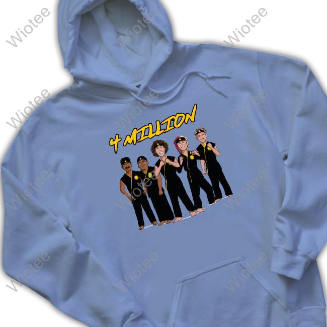 Official Baylen Levine Merch 4 Million Subscribers White T Shirt Baylen Levine 4 Million Subscribers White Hoodie