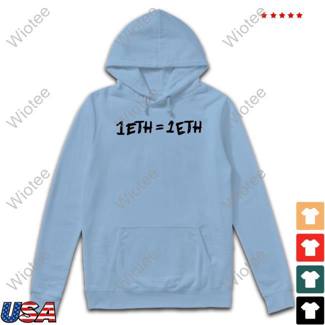 Official 1 Eth = 1 Eth T Shirts 1 Eth = 1 Eth T-Shirt