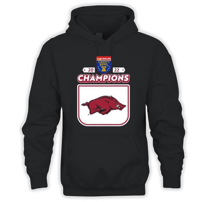 2022 Champions Autozone Liberty Bowl Arkansas Hoodie 2022 Champions Autozone Liberty Bowl Arkansas Shirt