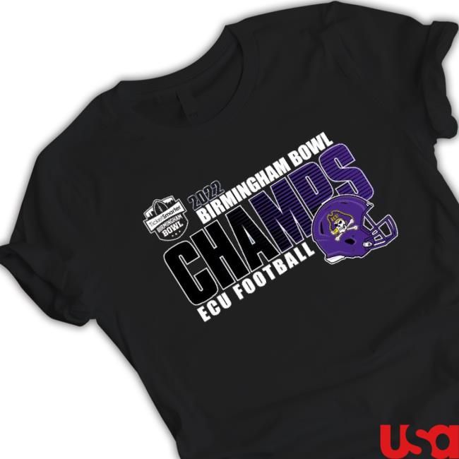 Ecu Football 2022 Birmingham Bowl Champions Tee Shirt Ecu Football 2022 Birmingham Bowl Champions Sweaters